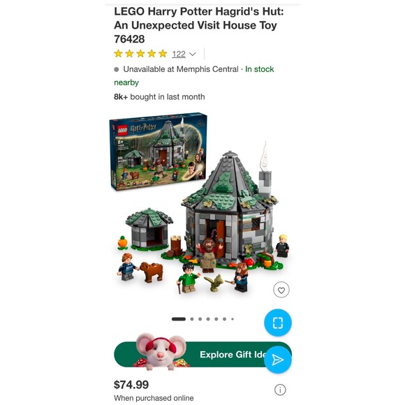 NIB LEGO 'Hagrid’s Hut' Set 896 PCS - Picture 2 of 5